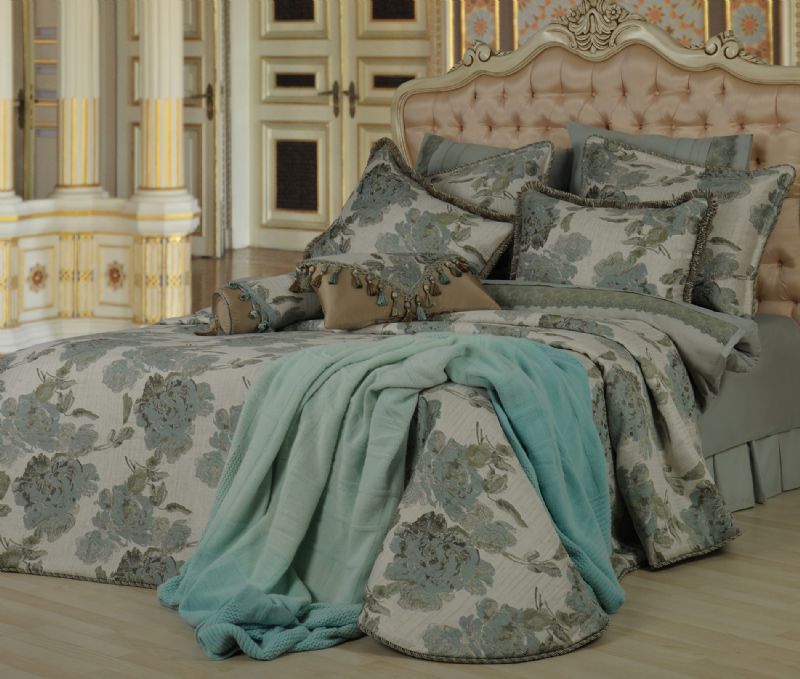 Ashley Çift Kişilik Yatak Örtüsü LilaMor Home Collection Hayatınıza
